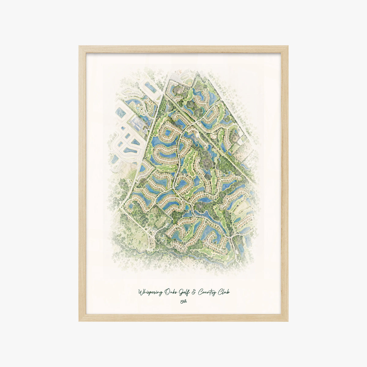 Whispering Oaks Golf & Country Club wood frame