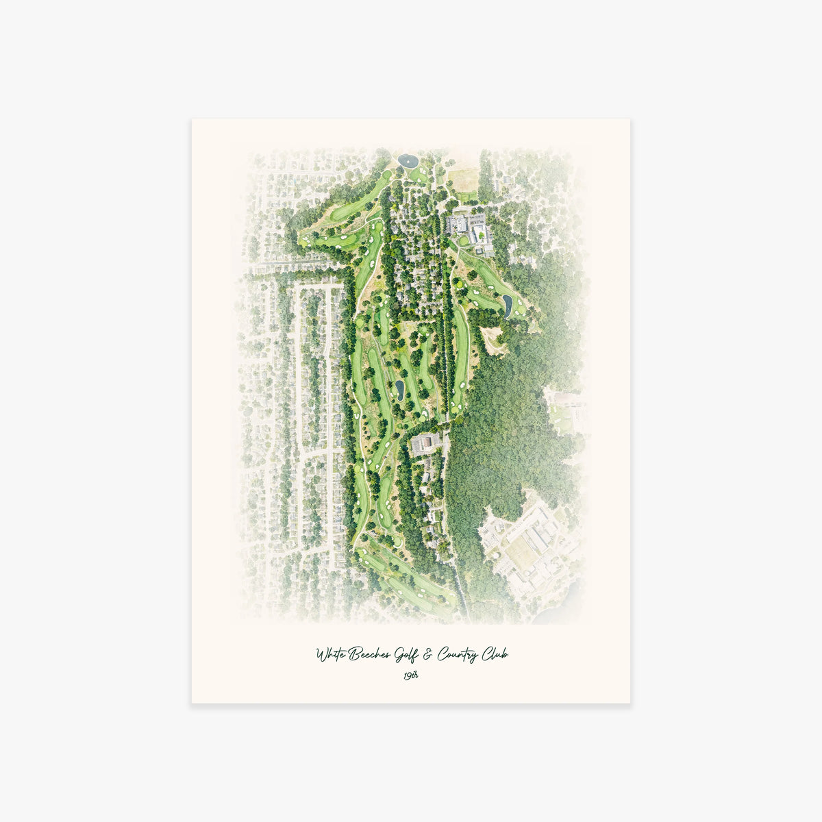 White Beeches Golf & Country Club printed artwork