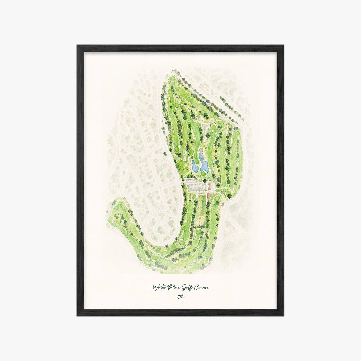 White Pine Golf Course black frame