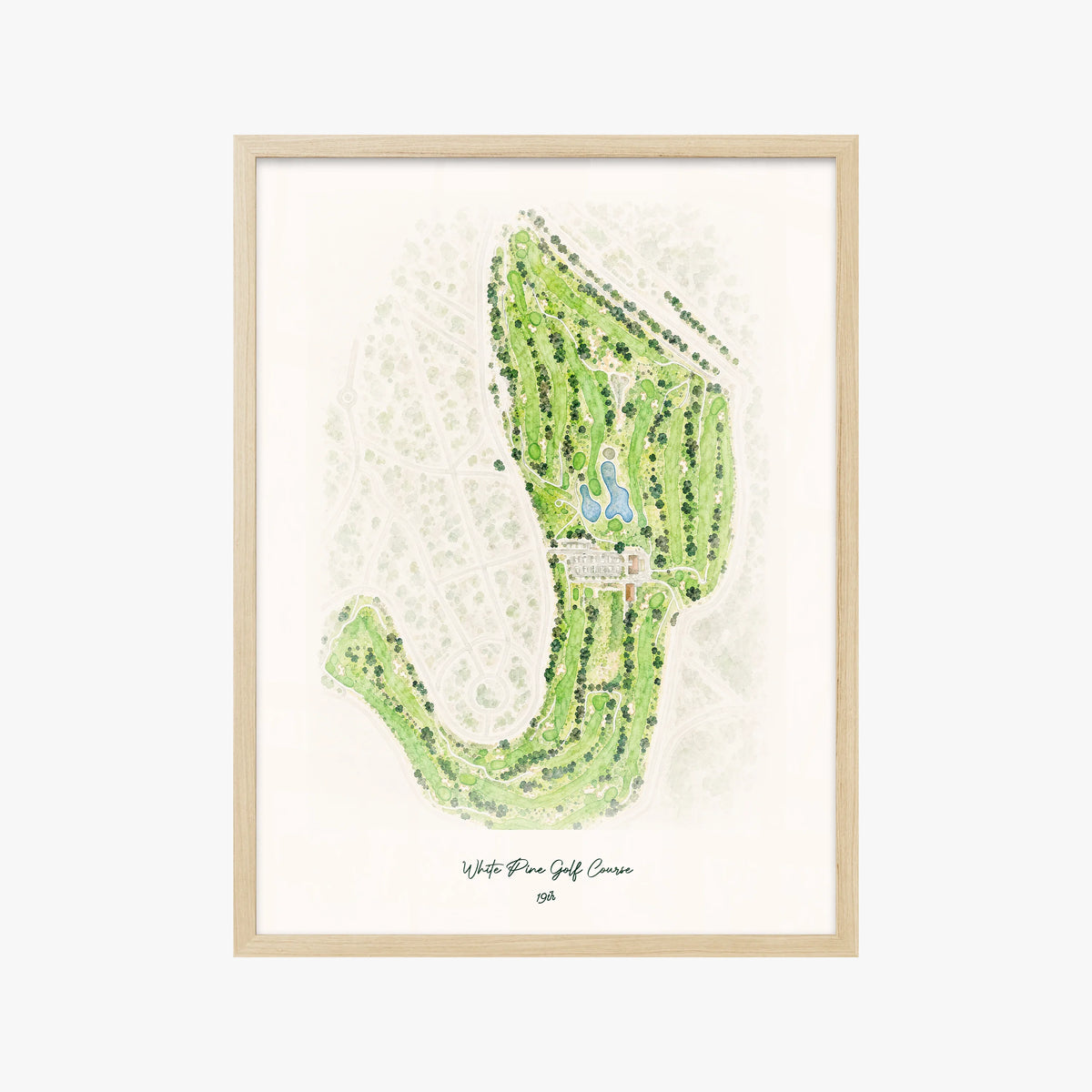 White Pine Golf Course wood frame