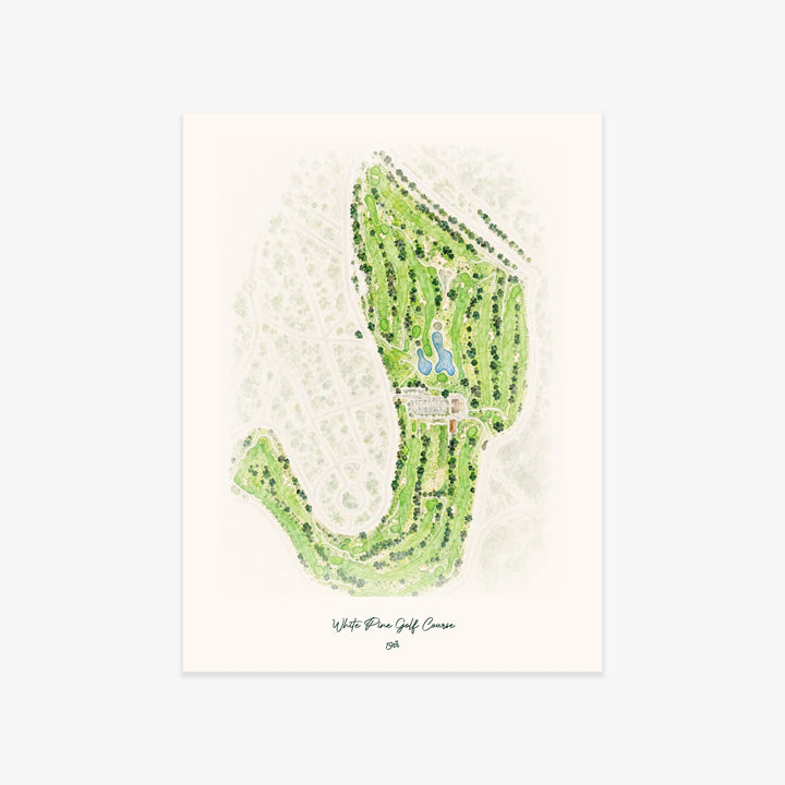White Pine Golf Course printed artwork