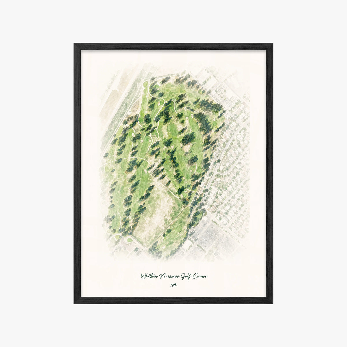 Whittier Narrows Golf Course black frame