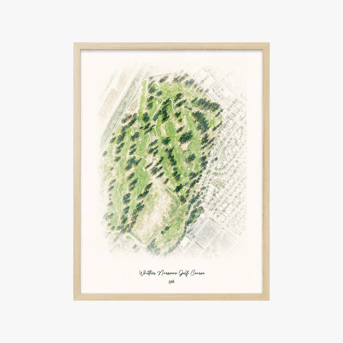 Whittier Narrows Golf Course wood frame