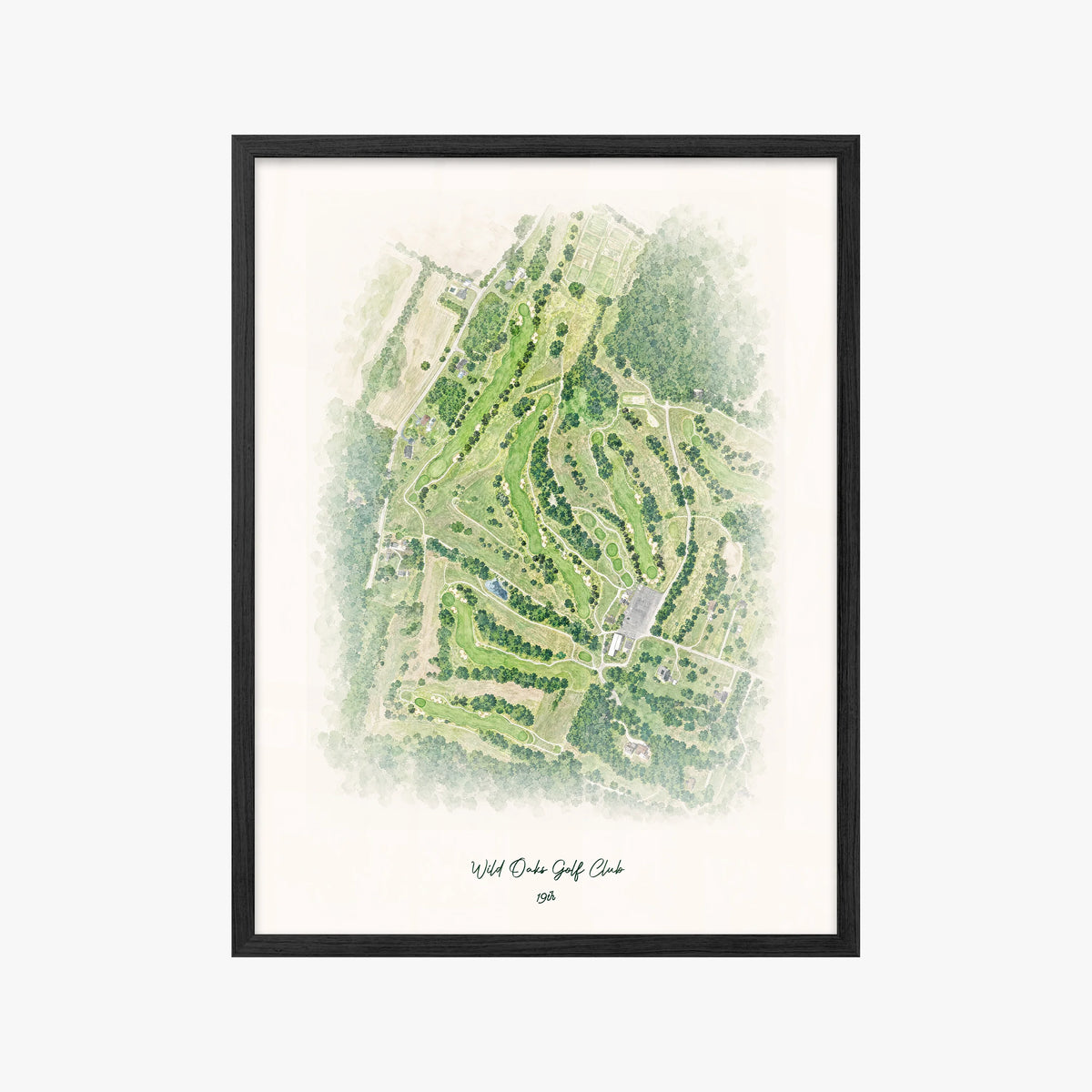 Wild Oaks Golf Club black frame