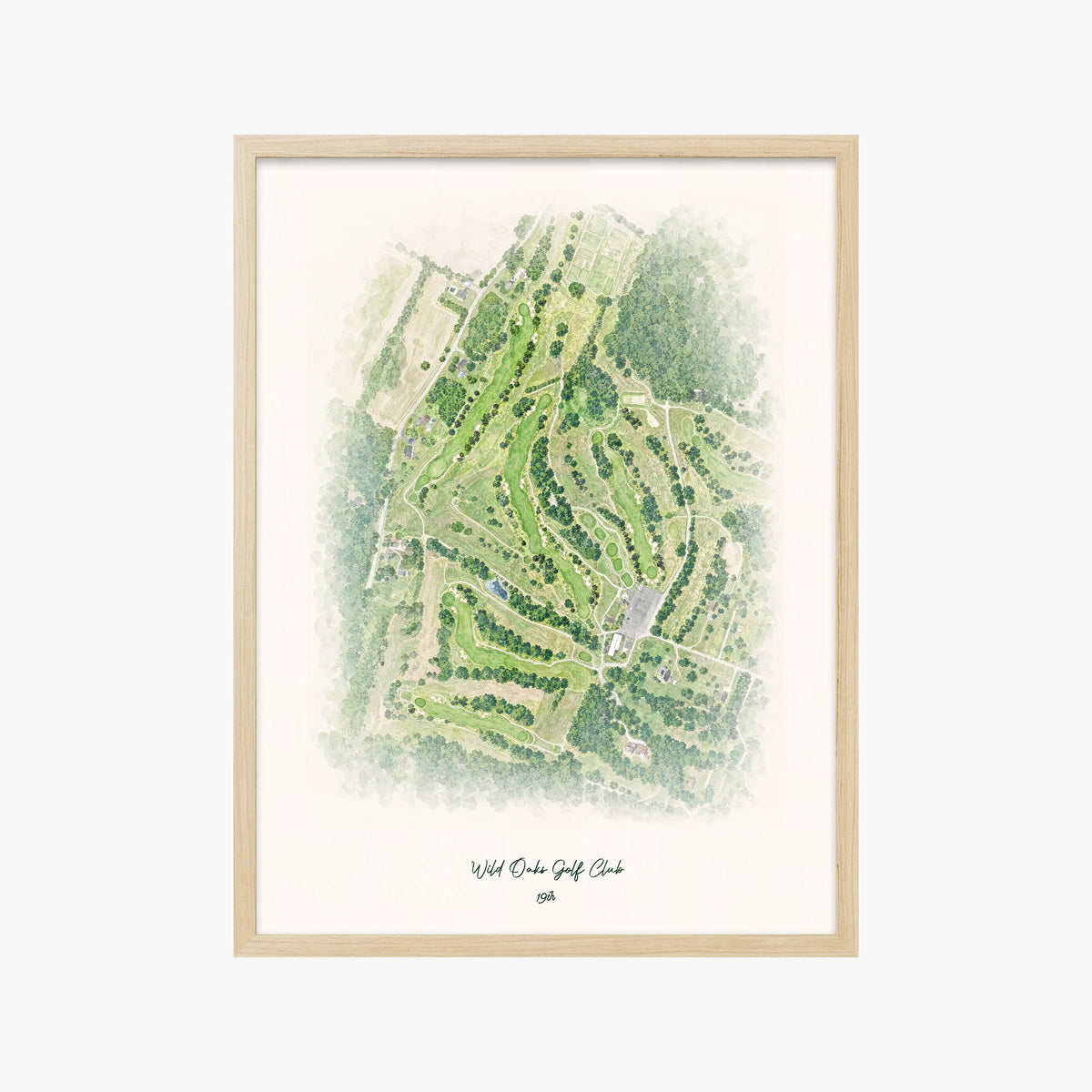 Wild Oaks Golf Club wood frame