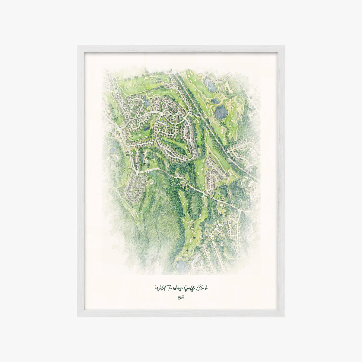 Wild Turkey Golf Club white frame