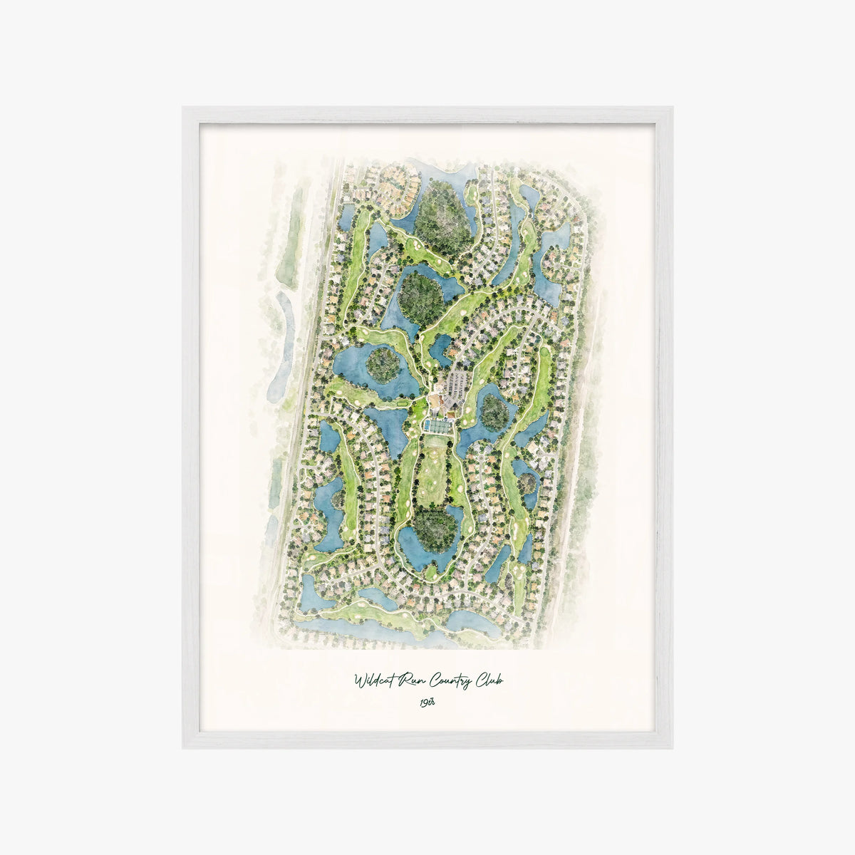 Wildcat Run Country Club white frame