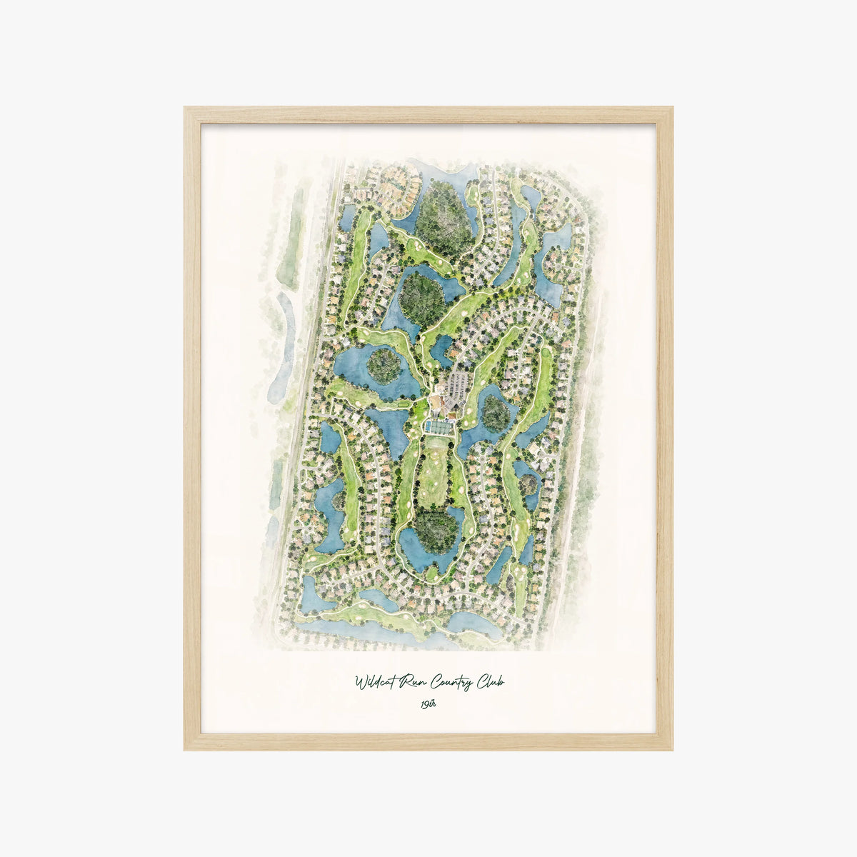 Wildcat Run Country Club wood frame