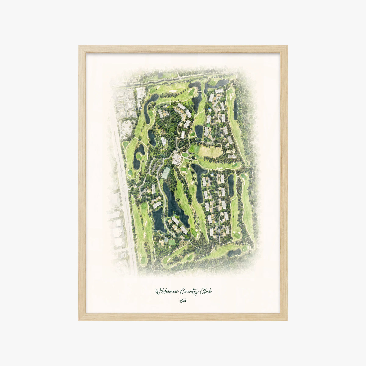 Wilderness Country Club wood frame