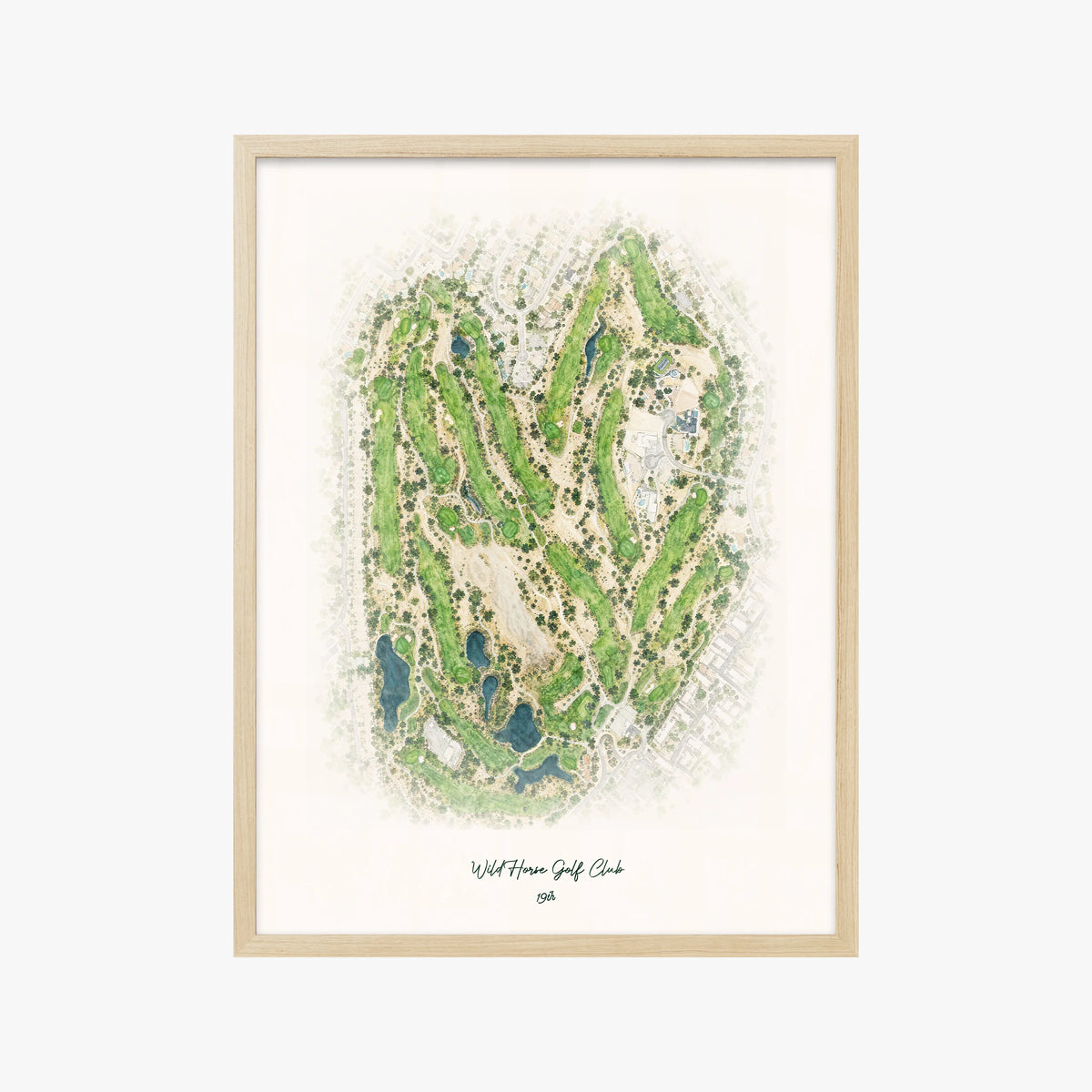 WildHorse Golf Club wood frame