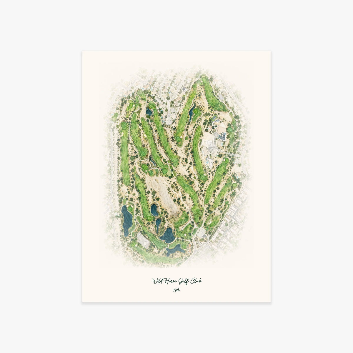 WildHorse Golf Club printed artwork