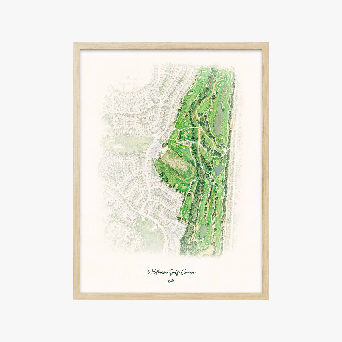 Wildhorse Golf Course wood frame