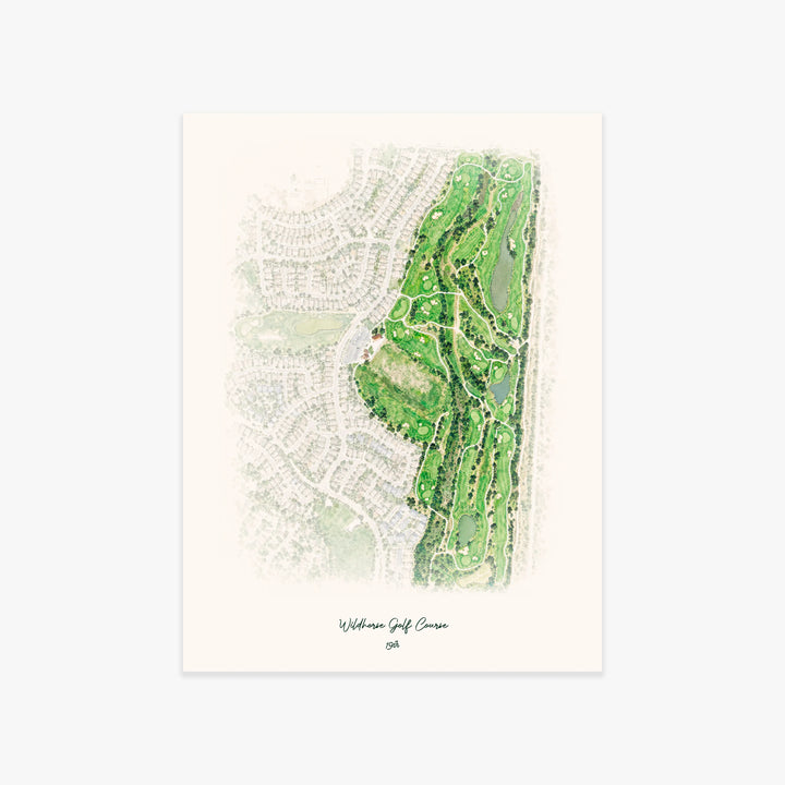 Wildhorse Golf Course printed artwork