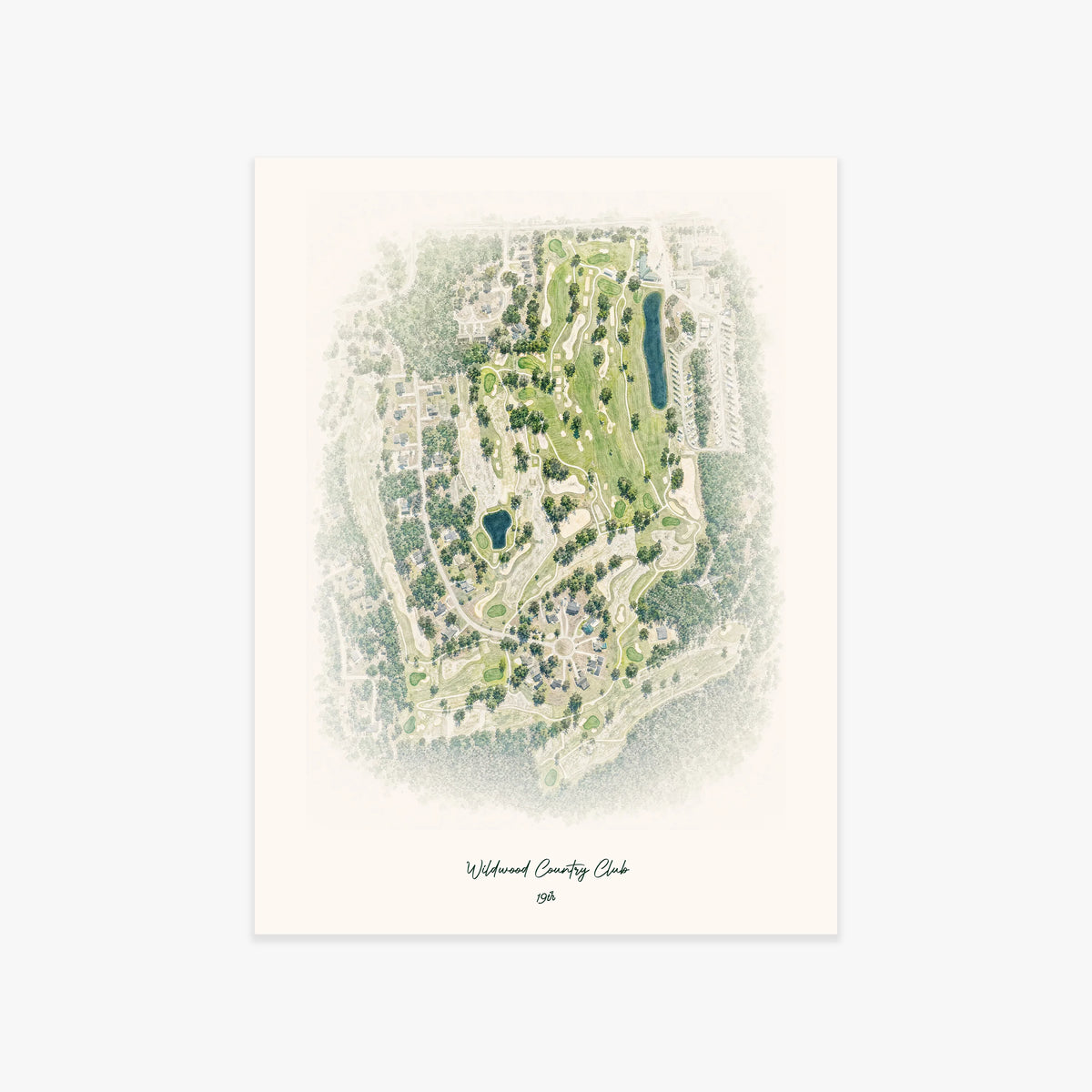 Wildwood Country Club printed artwork