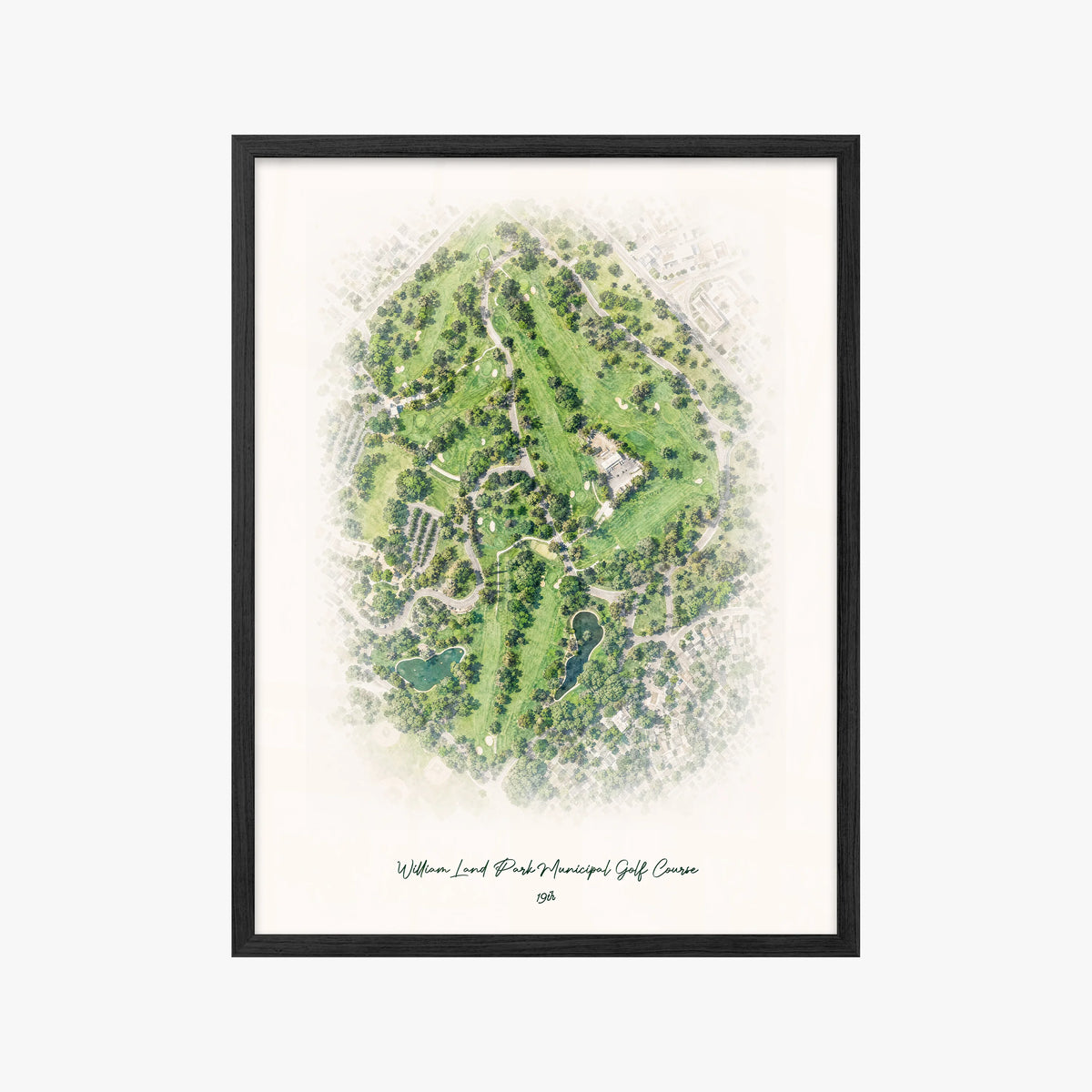 William Land Park Municipal Golf Course black frame