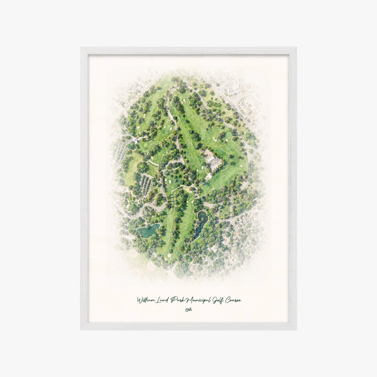 William Land Park Municipal Golf Course white frame