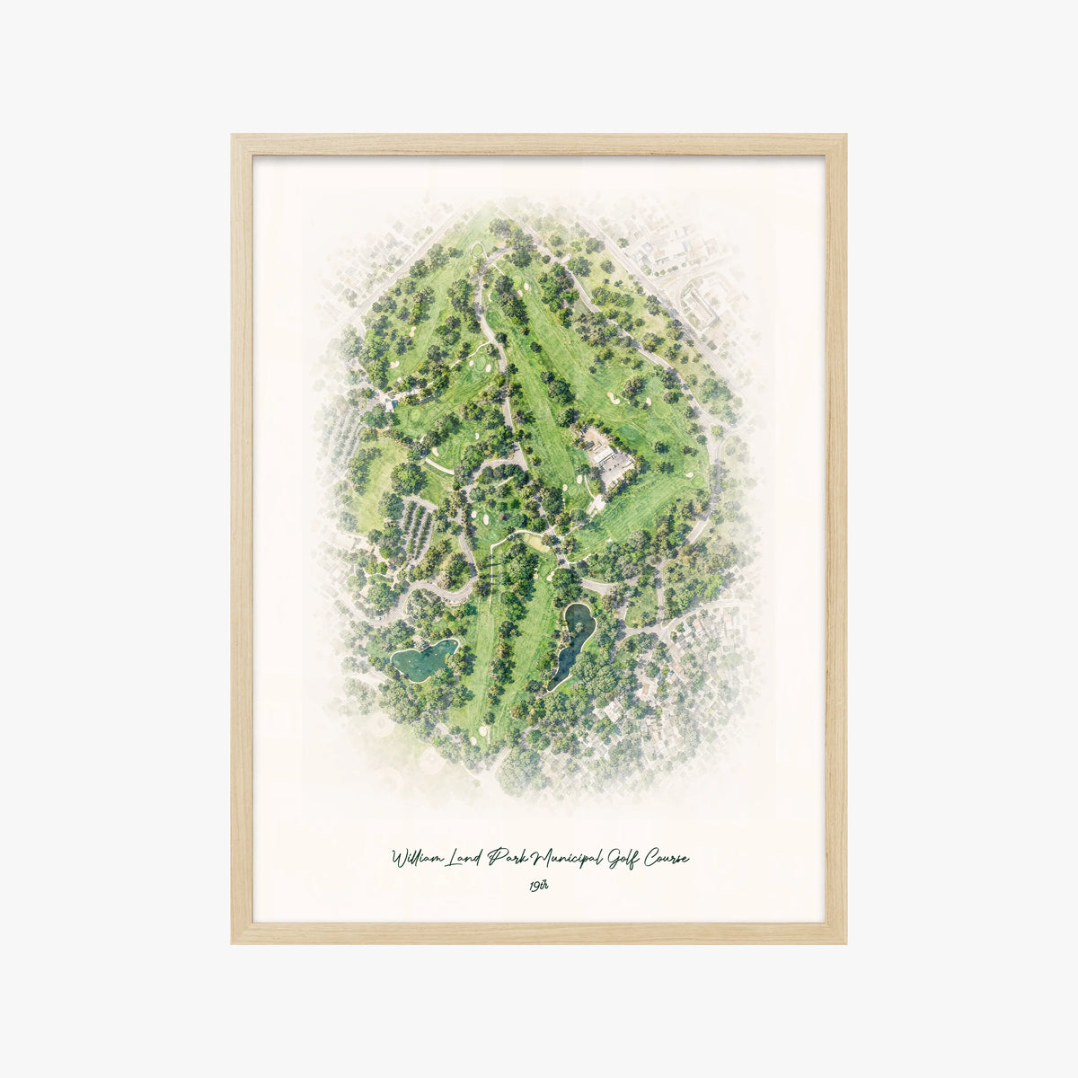 William Land Park Municipal Golf Course wood frame