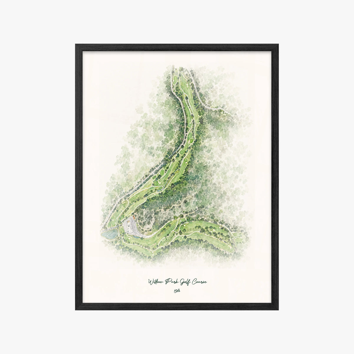 Willow Park Golf Course black frame