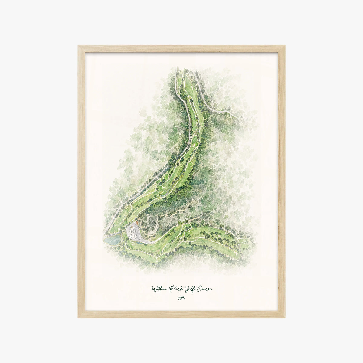 Willow Park Golf Course wood frame