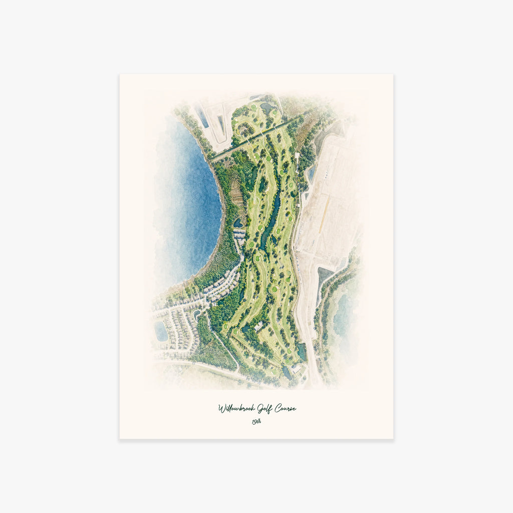 Willowbrook Golf Course printed artwork