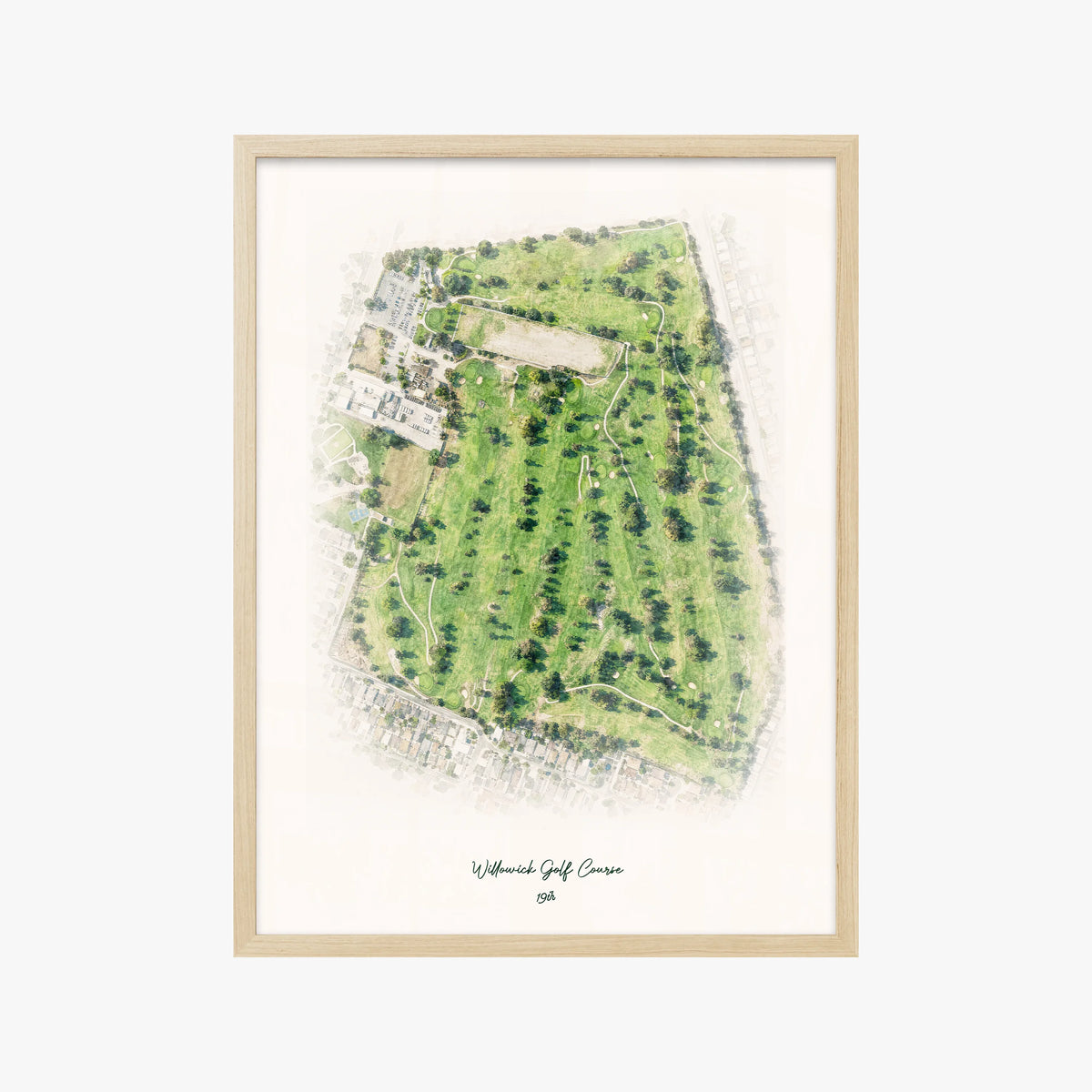 Willowick Golf Course wood frame