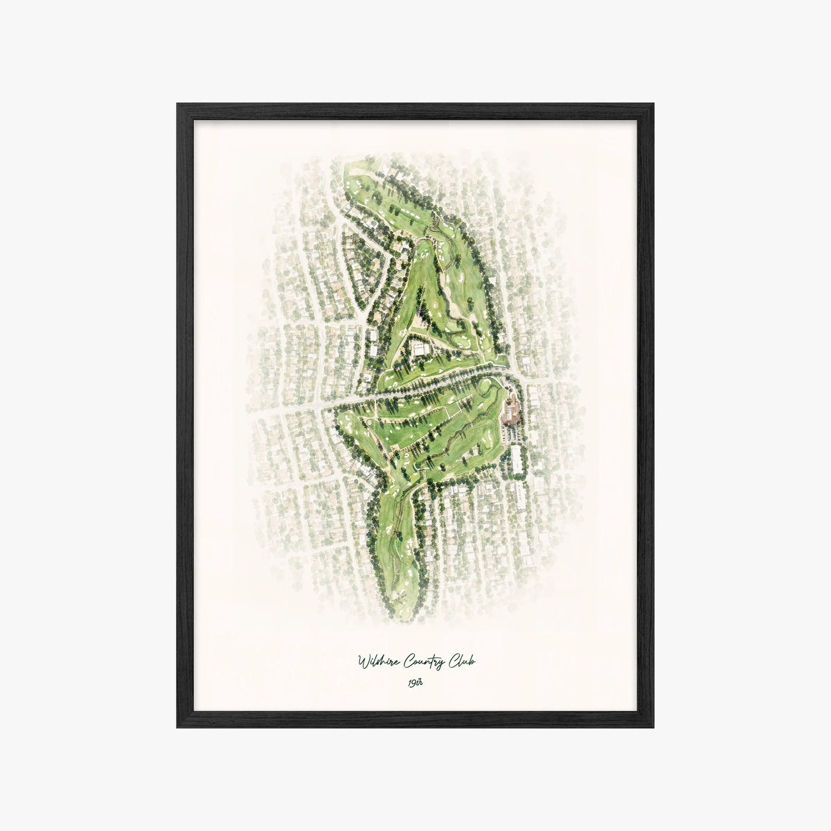 Wilshire Country Club black frame