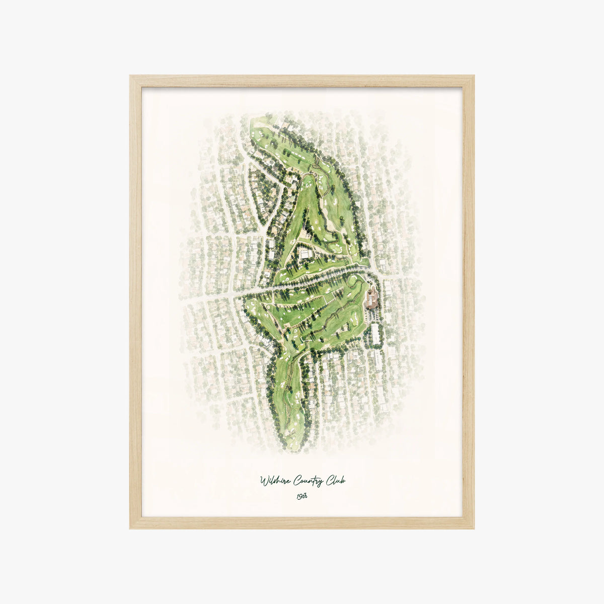 Wilshire Country Club wood frame