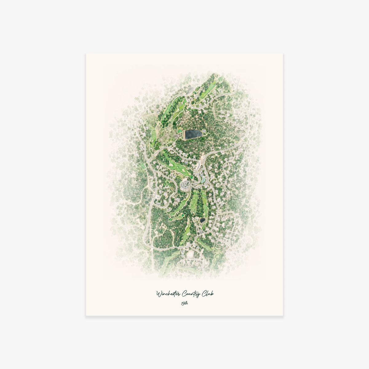 Winchester Country Club printed artwork