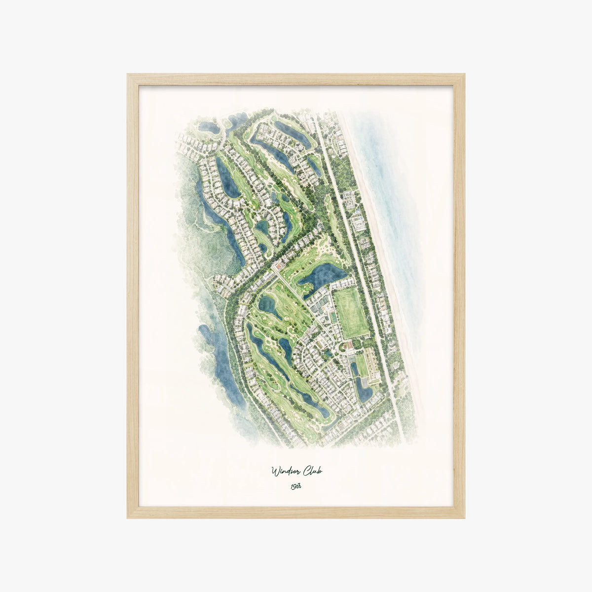 Windsor Club wood frame
