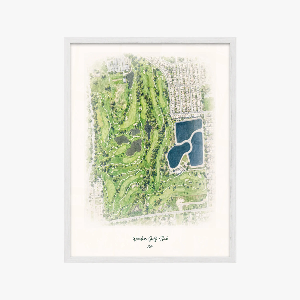 Windsor Golf Club white frame
