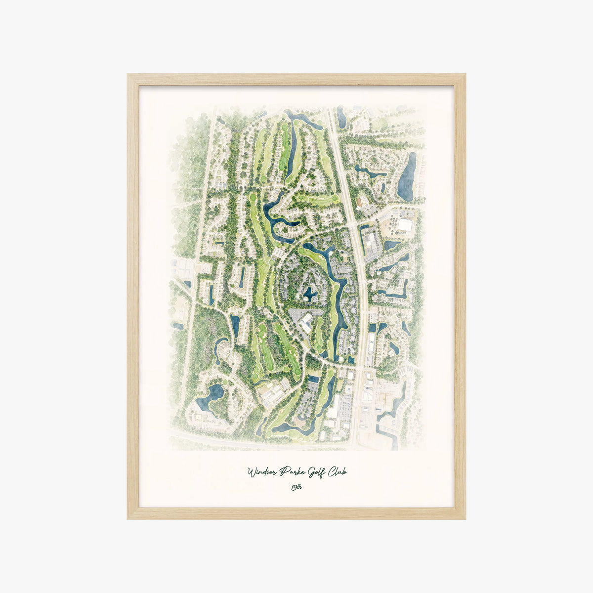 Windsor Parke Golf Club wood frame