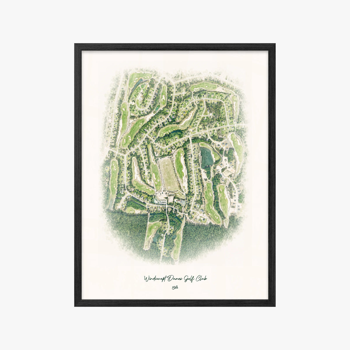 Windswept Dunes Golf Club black frame