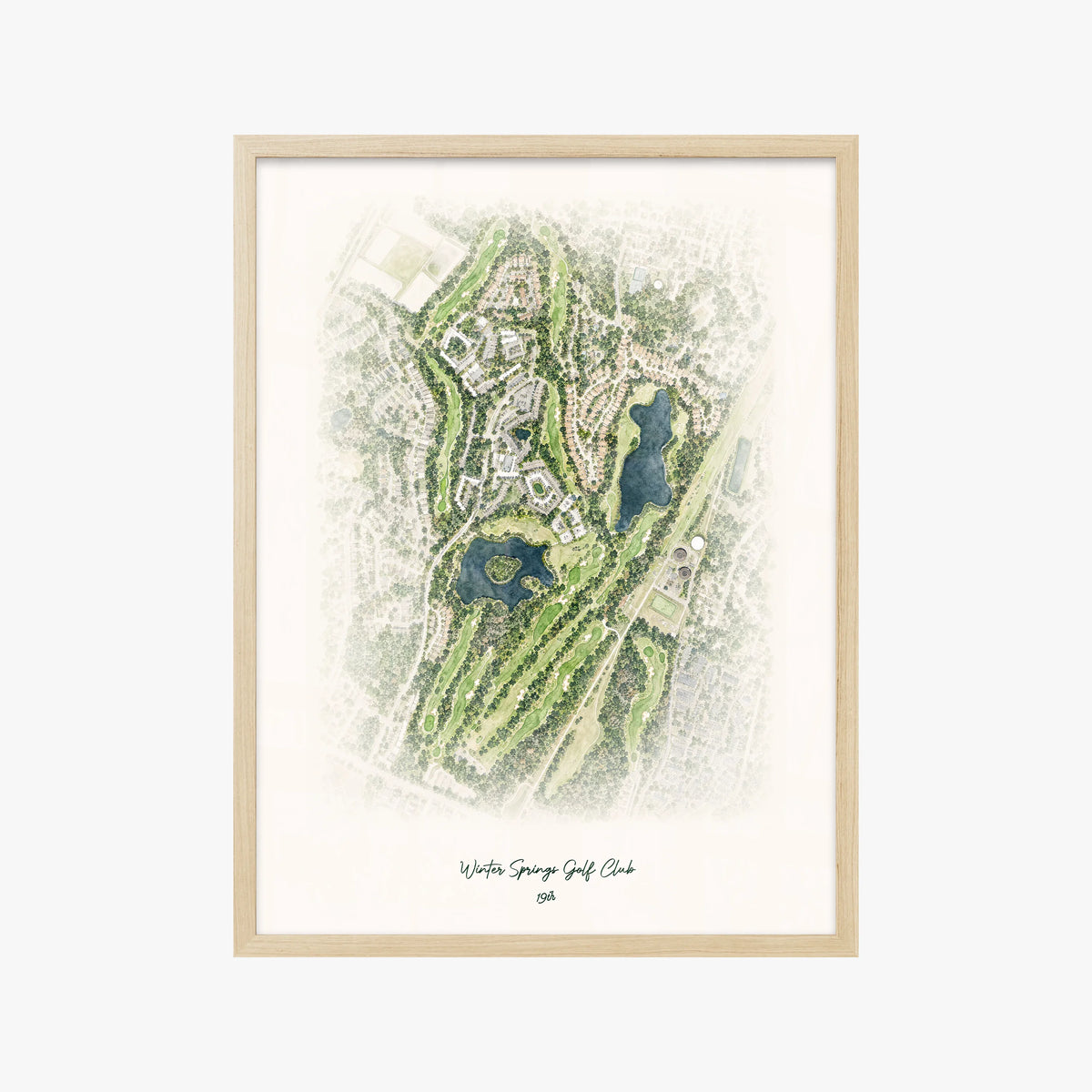 Winter Springs Golf Club wood frame