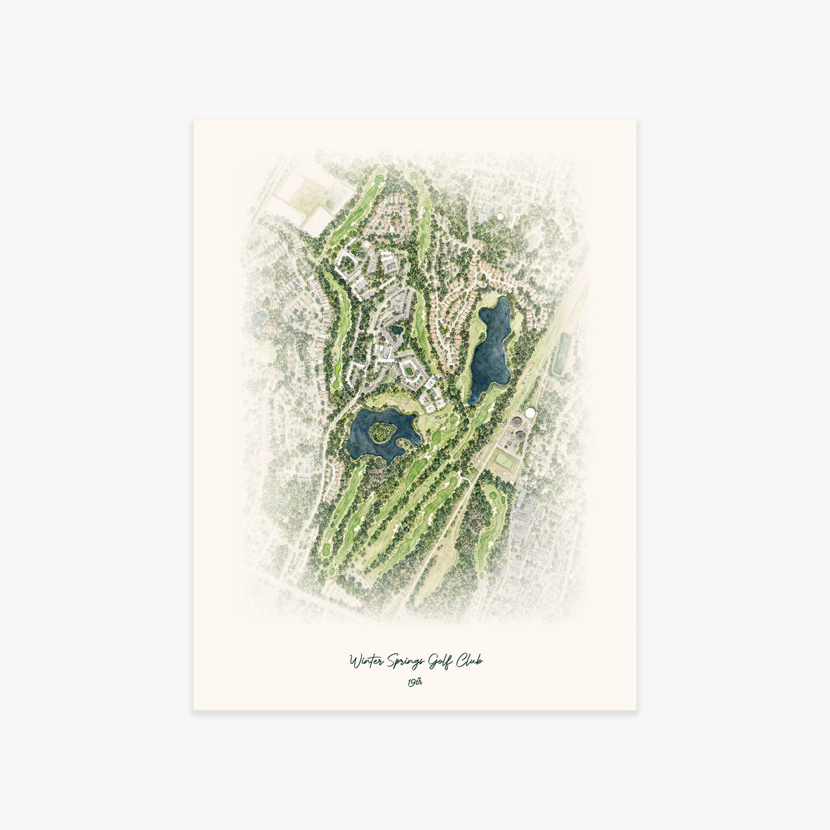 Winter Springs Golf Club printed artwork