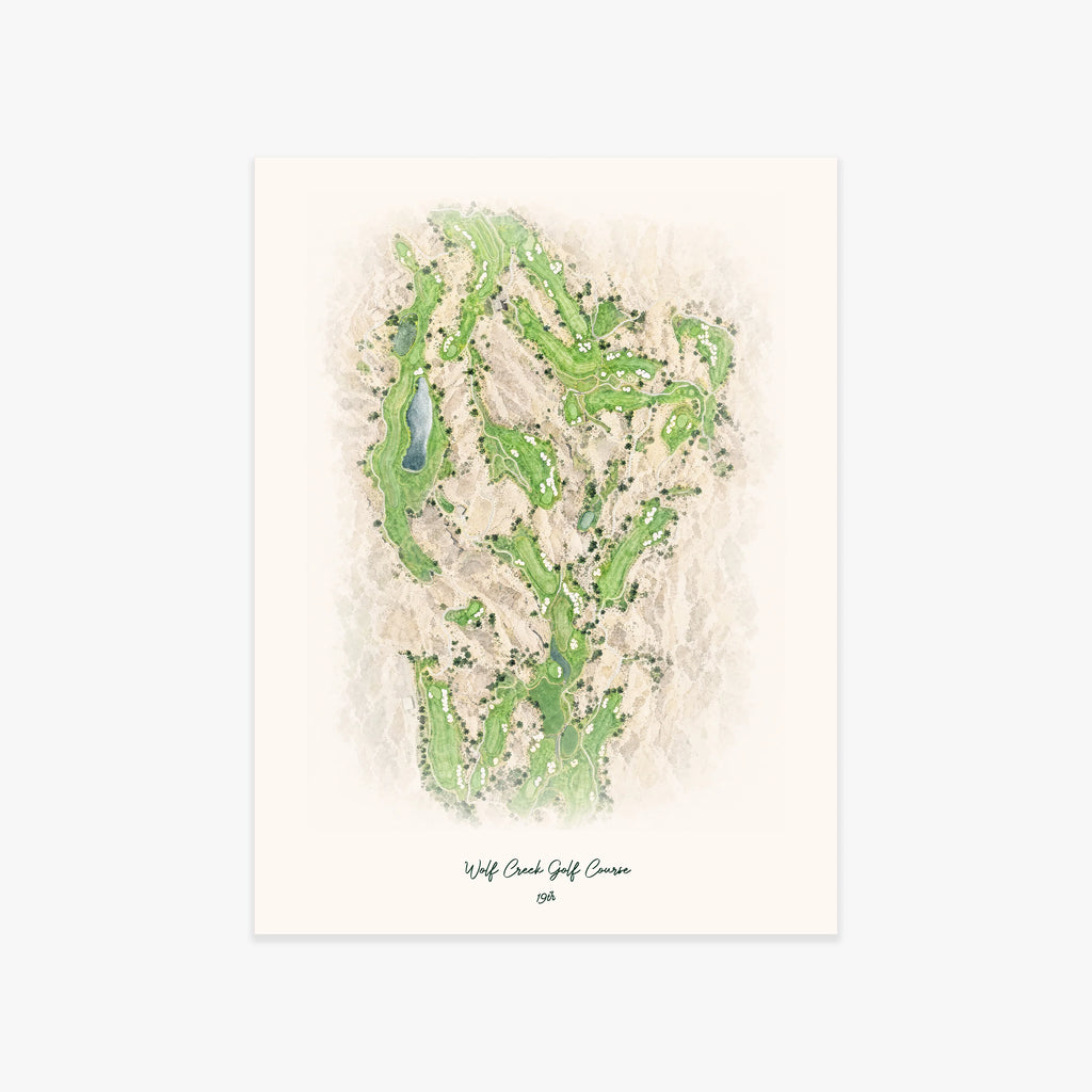 Wolf Creek Golf Course printed artwork