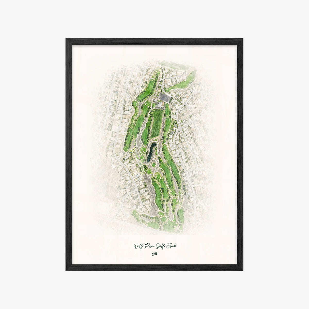 Wolf Run Golf Club black frame