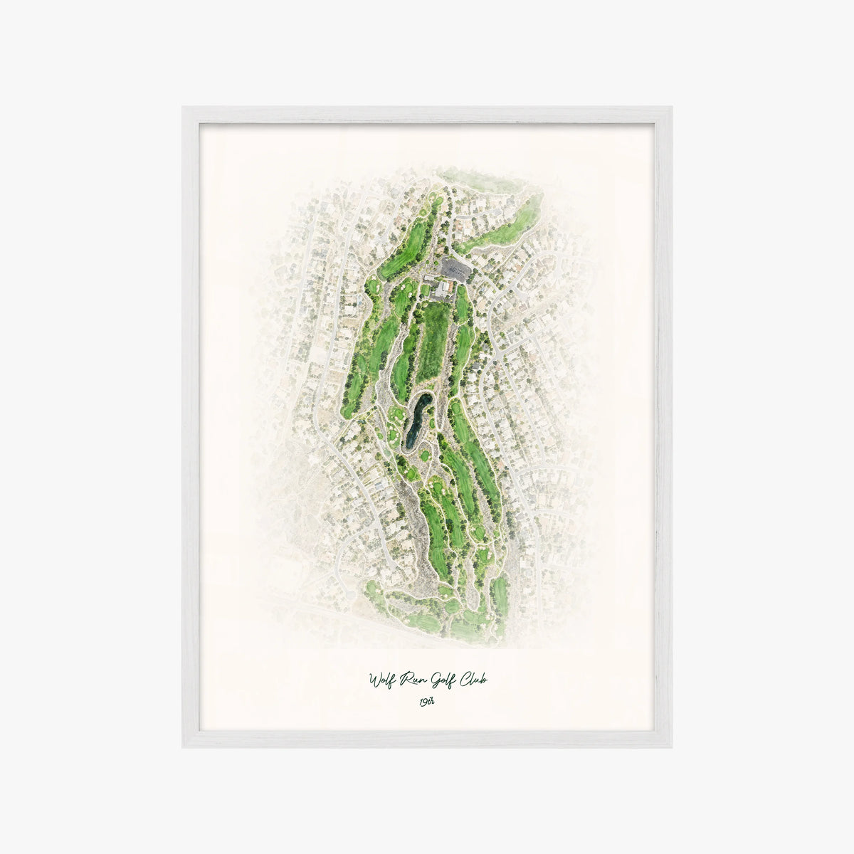 Wolf Run Golf Club white frame