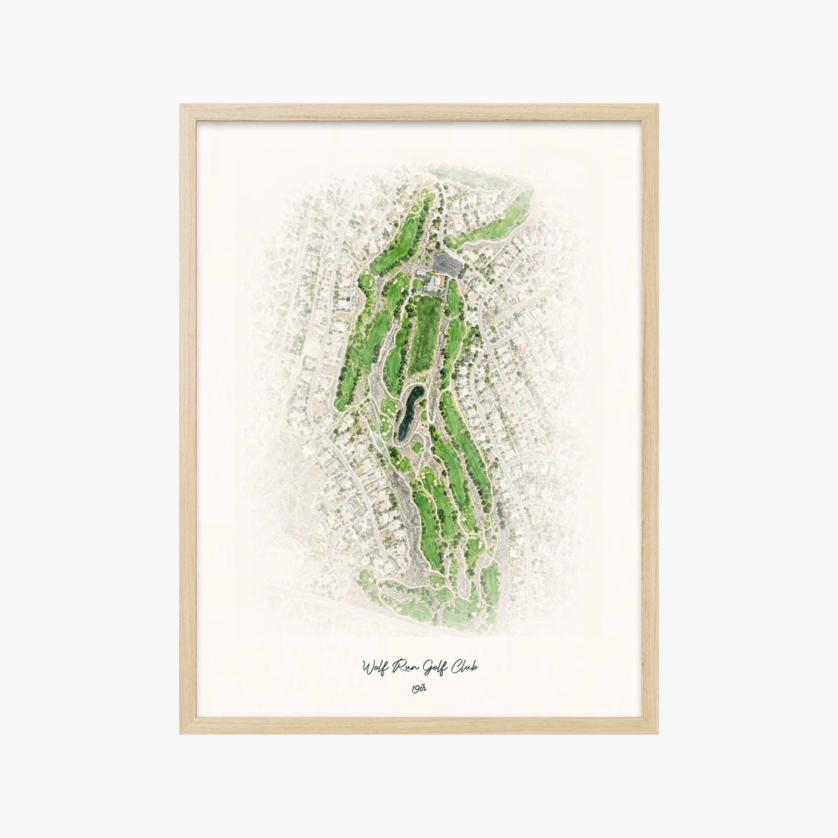 Wolf Run Golf Club wood frame