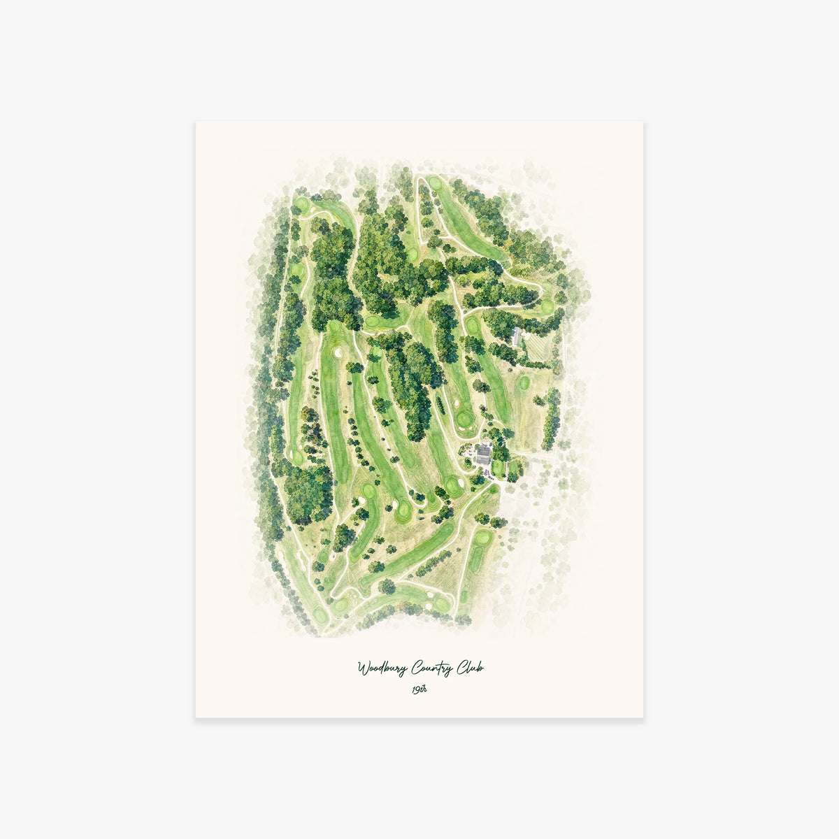 Woodbury Country Club printed artwork