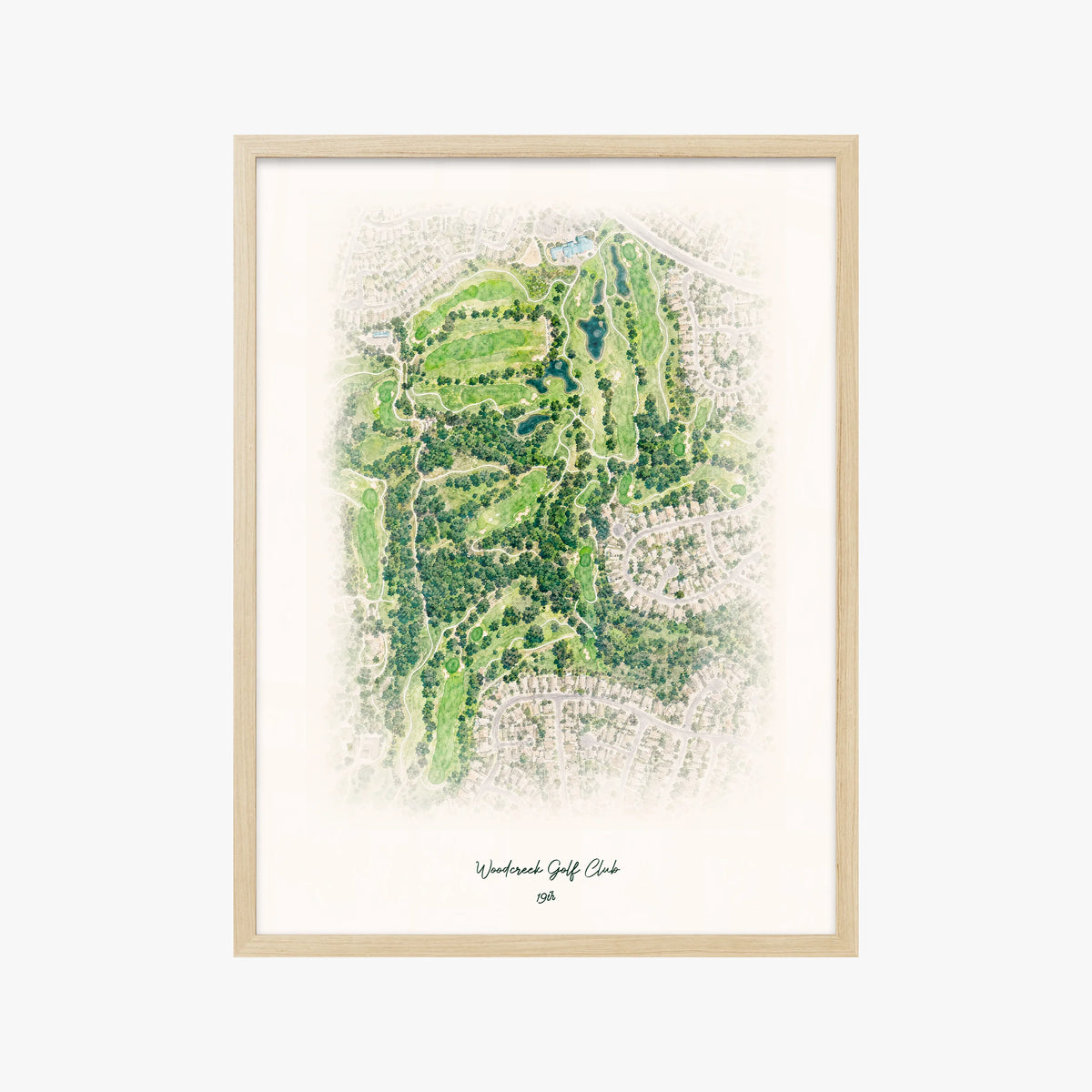 Woodcreek Golf Club wood frame