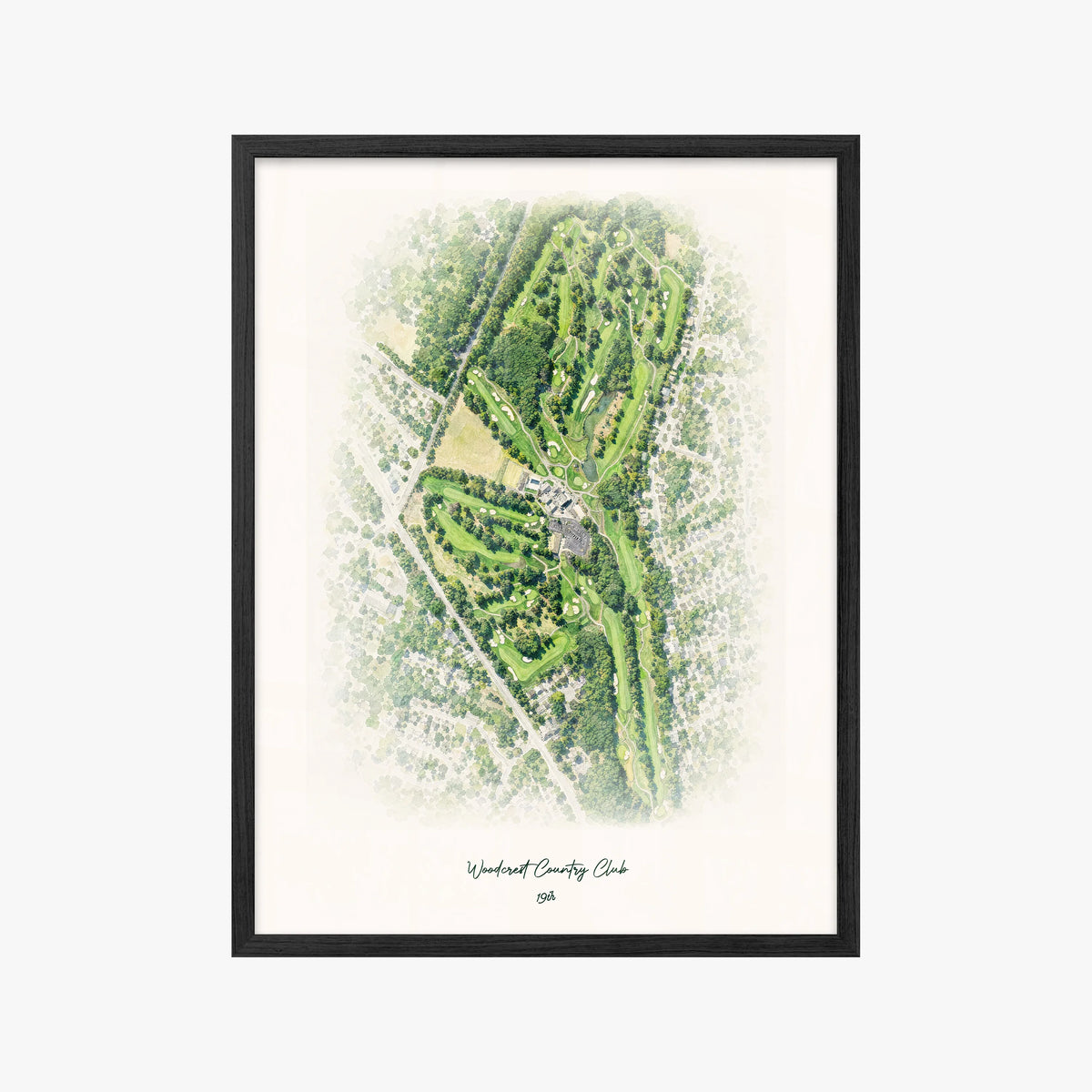 Woodcrest Country Club black frame