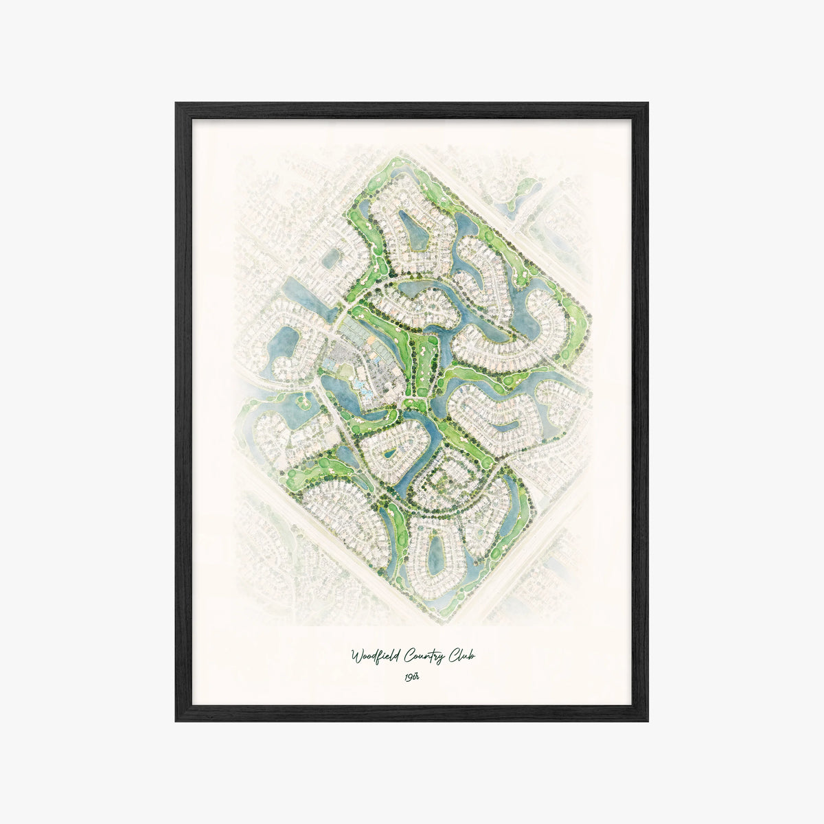 Woodfield Country Club black frame