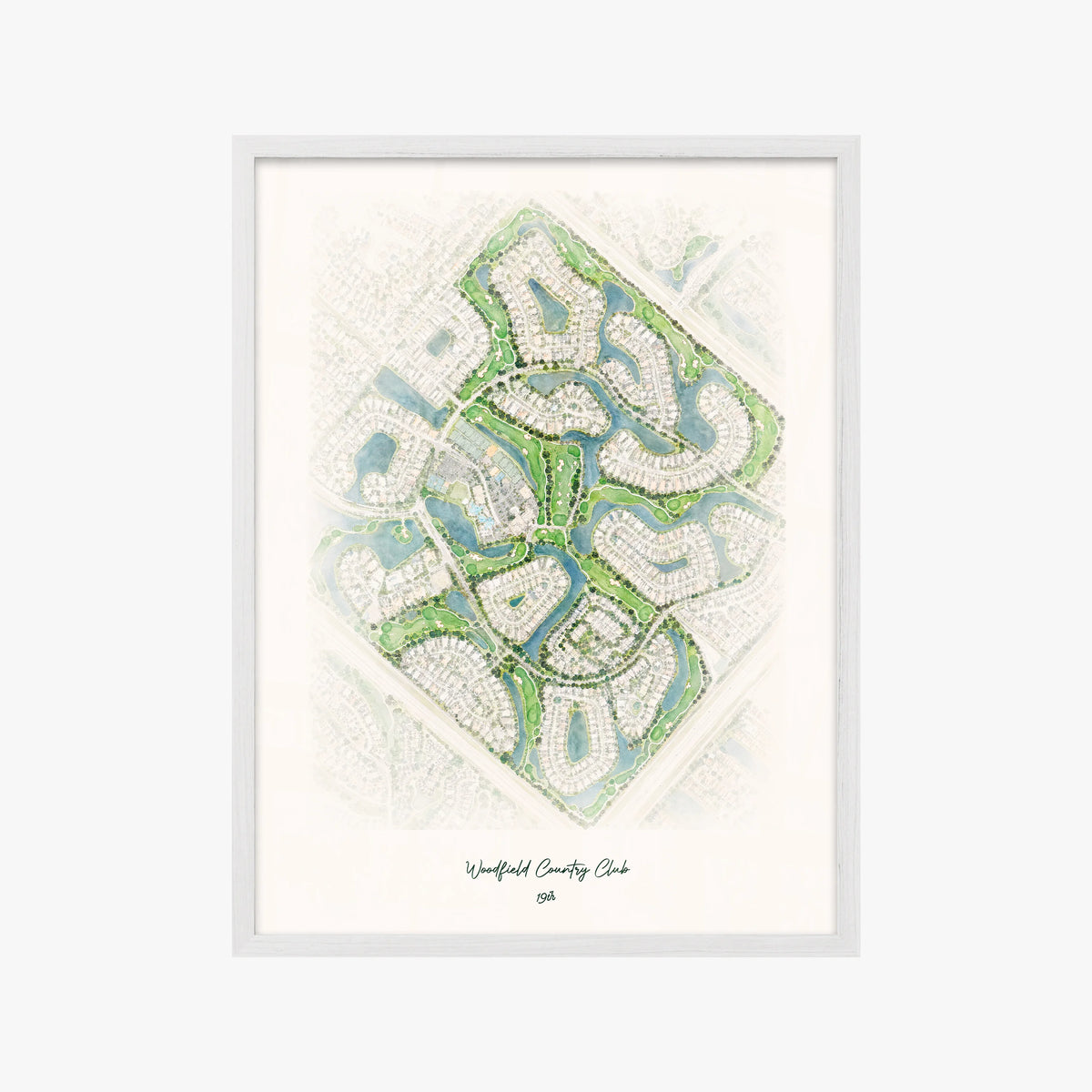 Woodfield Country Club white frame