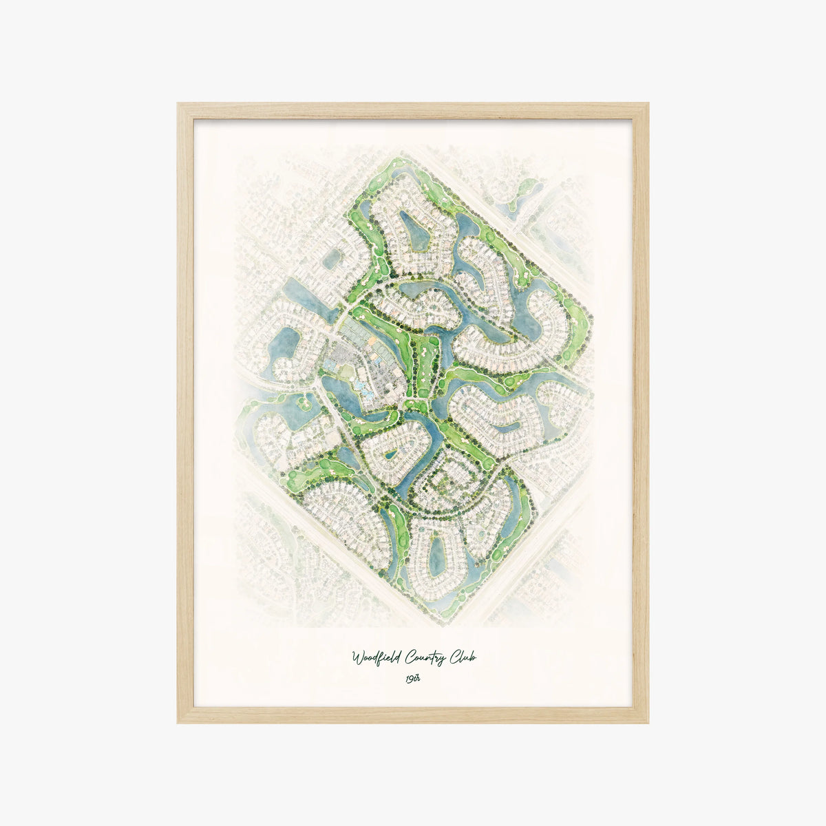 Woodfield Country Club wood frame
