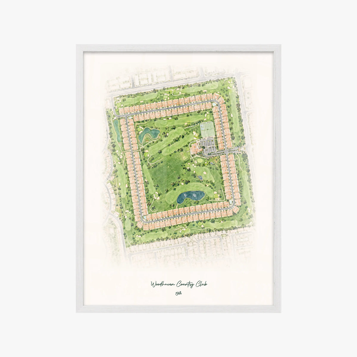 Woodhaven Country Club white frame