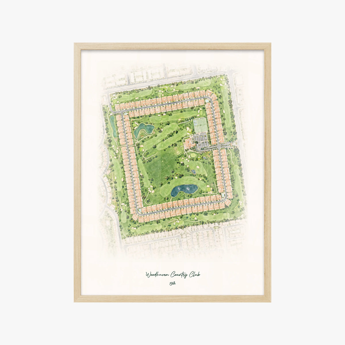 Woodhaven Country Club wood frame