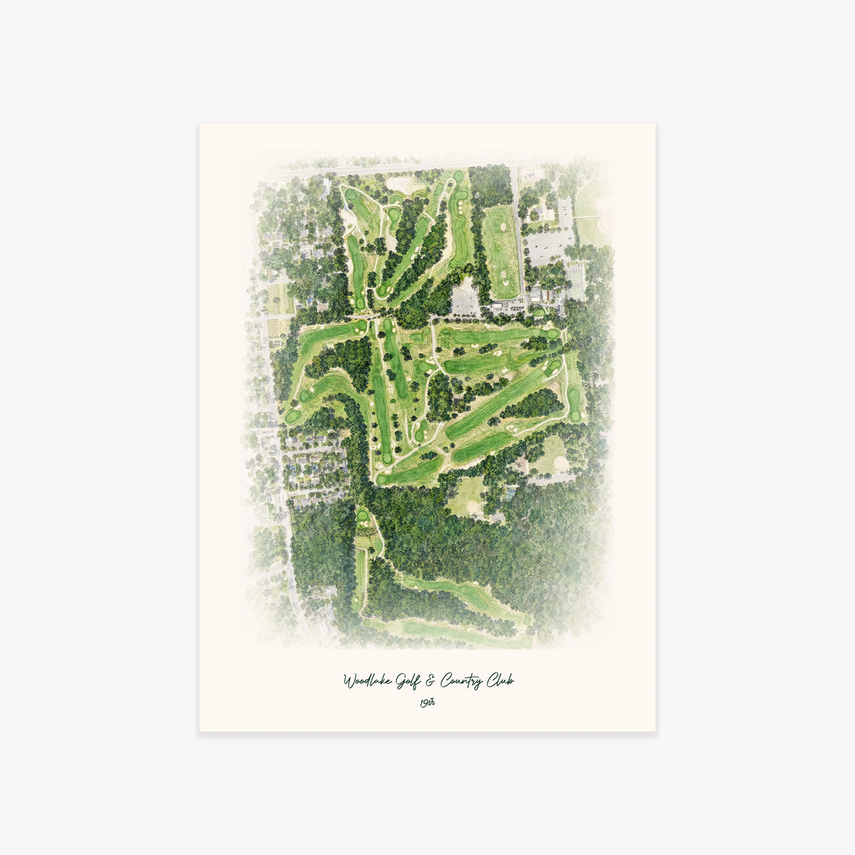 Woodlake Golf & Country Club printed artwork