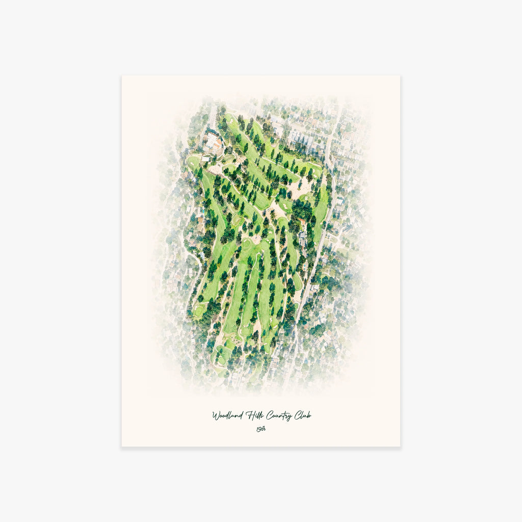 Woodland Hills Country Club printed artwork