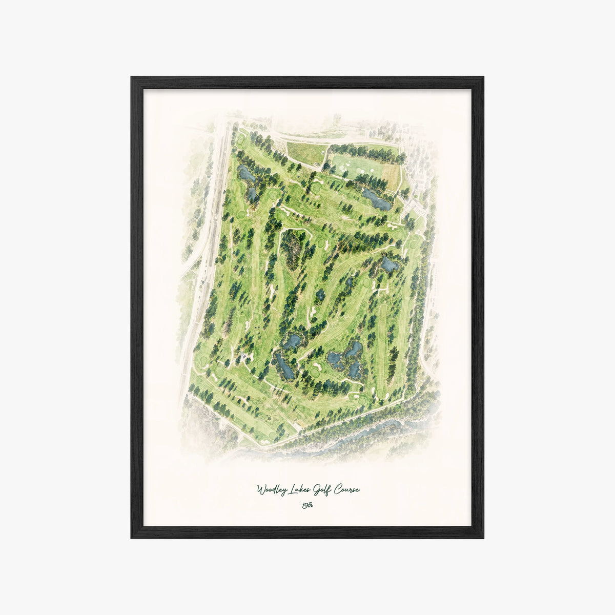 Woodley Lakes Golf Course black frame
