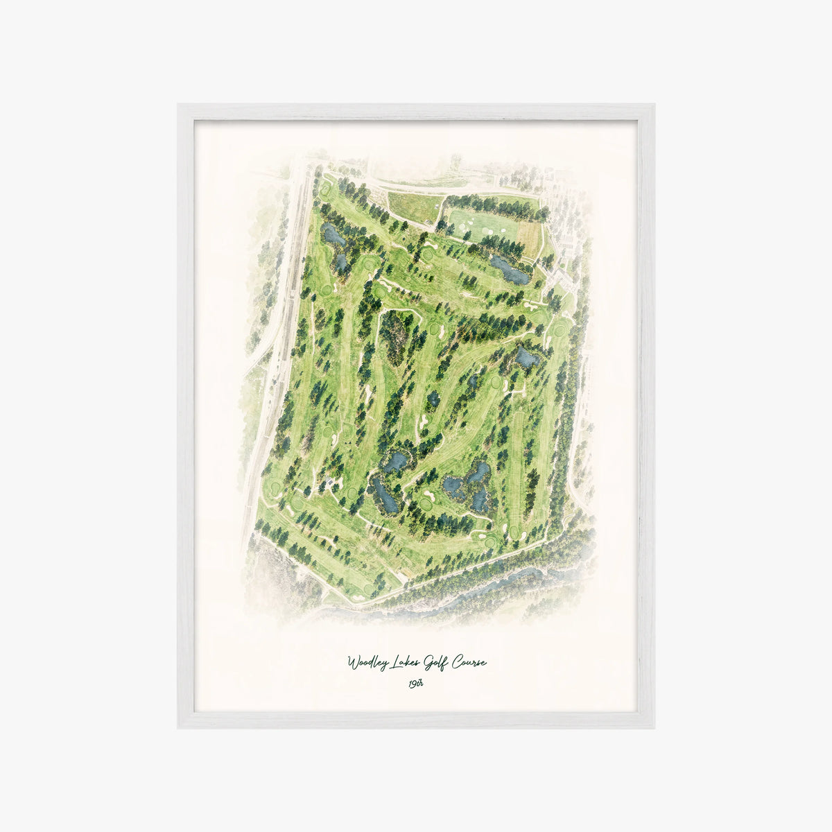 Woodley Lakes Golf Course white frame